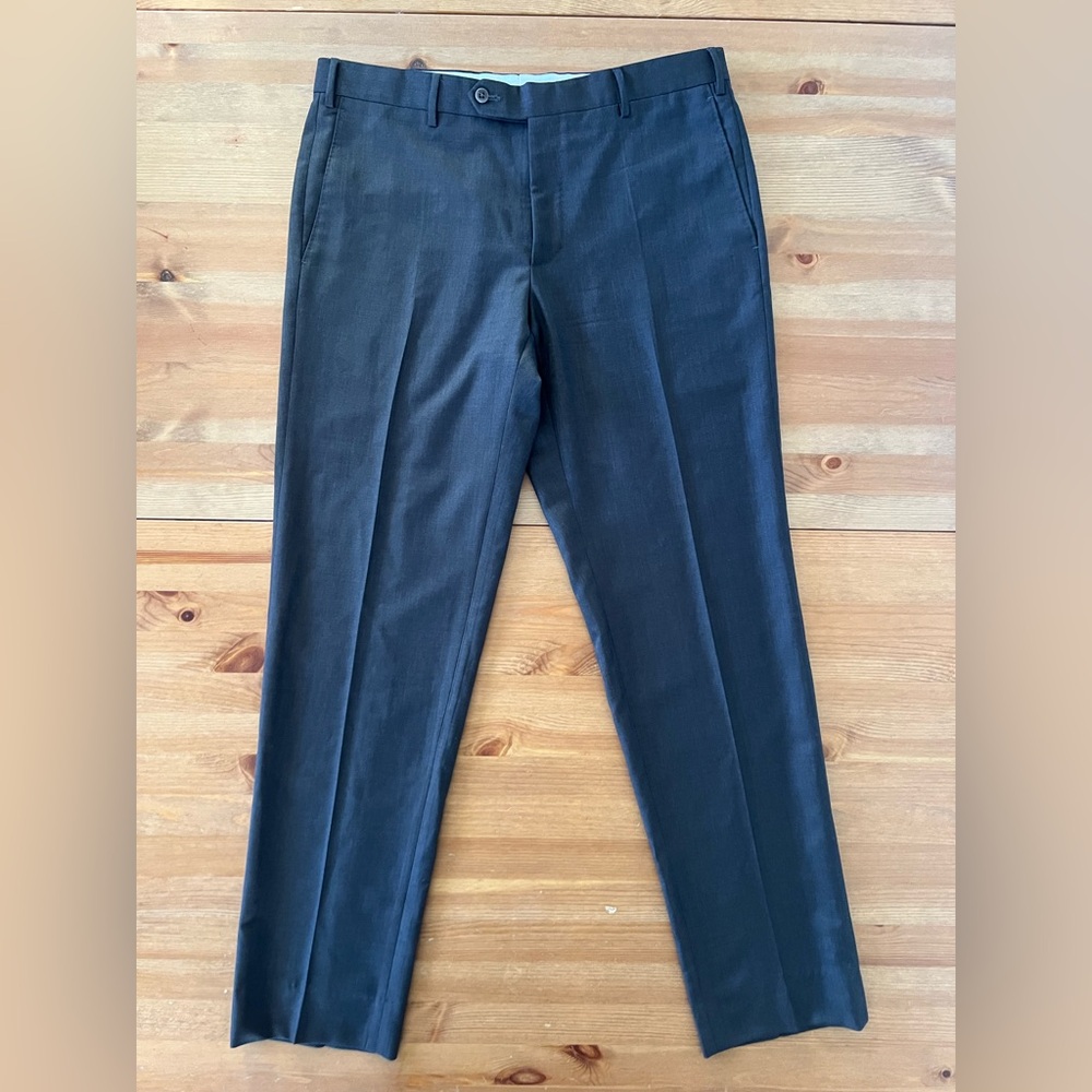 Zanella Men's Dress Pants in Dark Charcoal